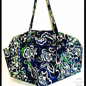 Vera Bradley Iconic Large Duffle Bag 21x14x14